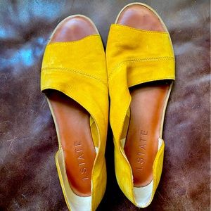 1.State Mustard Yellow Slip Ones Size 9
